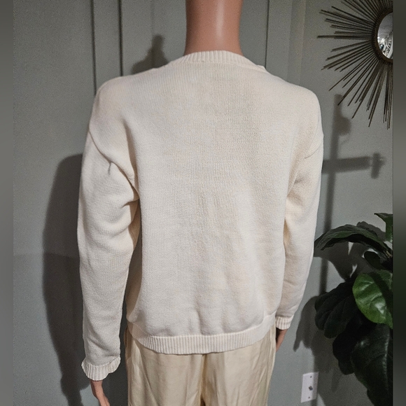 Vintage Liz Claiborne Liz Golf Sweater – Cotton Golf Graphic Sweater – Size M - Picture 16 of 16